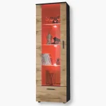 Alessandria Standing Cabinet, Wotan/RGB LED Lighting Black
