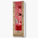 Alessandria Standing Cabinet, Wotan/RGB LED White