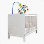 Aurora baby cot, white matt