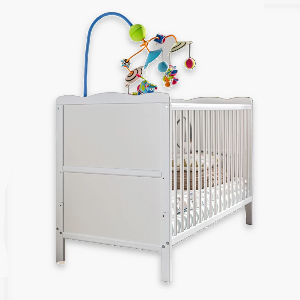 Aurora-1-1.webp Aurora baby cot, white matt - Image 1