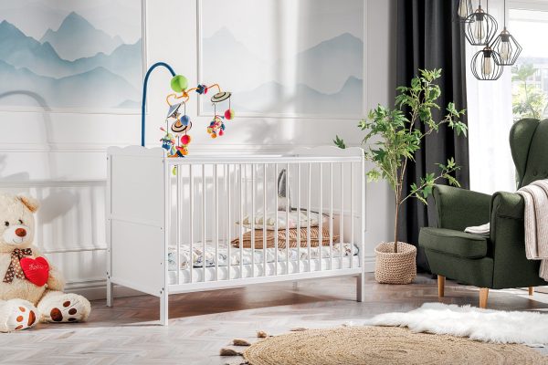 Aurora baby cot, white matt - Image 2