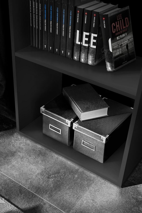 Taranto Bookcase, Black - Image 3