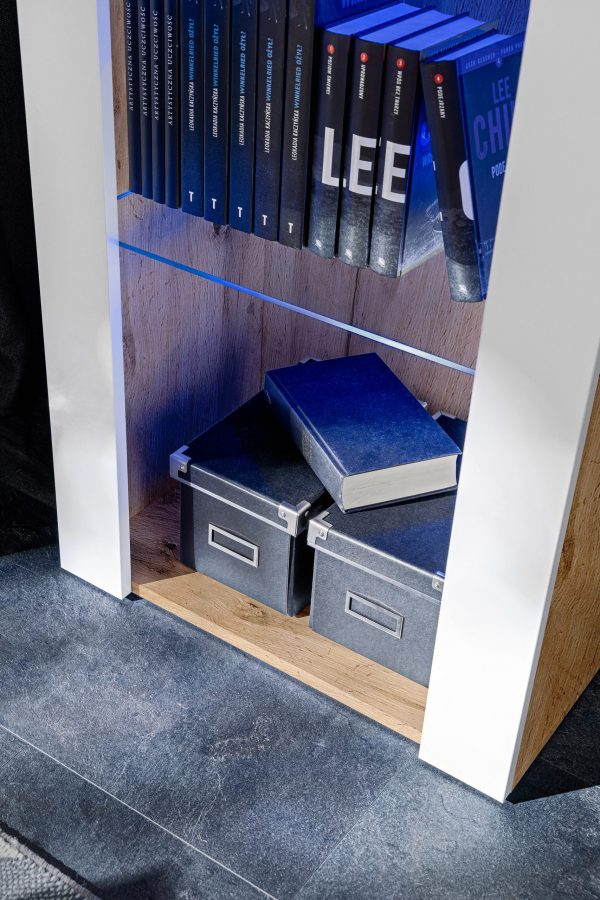 Tivoli Glass‑Shelf Cabinet, White/Wotan RGB LED Lighting - Image 5