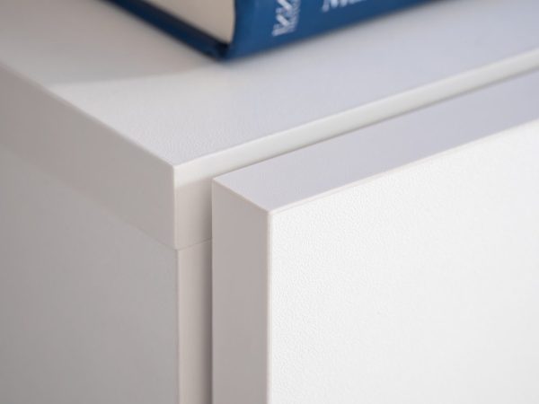Wall-mounted TV cabinet Loreto, white/white - Image 8