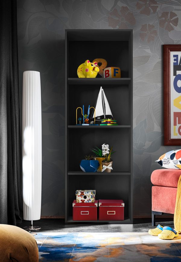 Taranto Bookcase, Black - Image 4