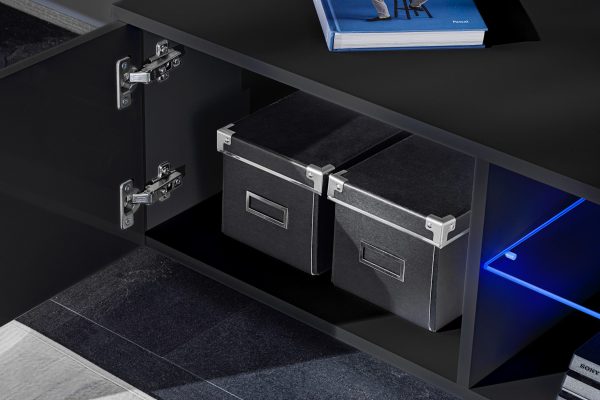 Varallo TV furniture set, black/black RGB LED lighting - Image 8