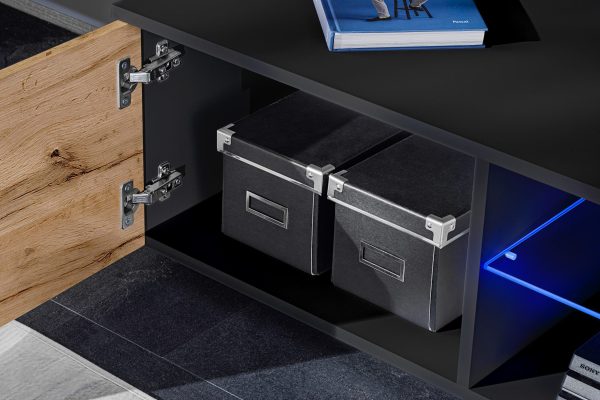 Varallo RTV Furniture Set, Wotan/Black - Image 8
