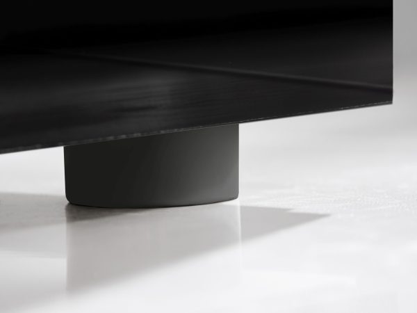 Urbino TV cabinet, white/black, blue LED lighting - Image 7