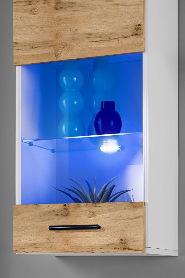 Varallo TV furniture set, Wotan/white RGB LED lighting - Image 6