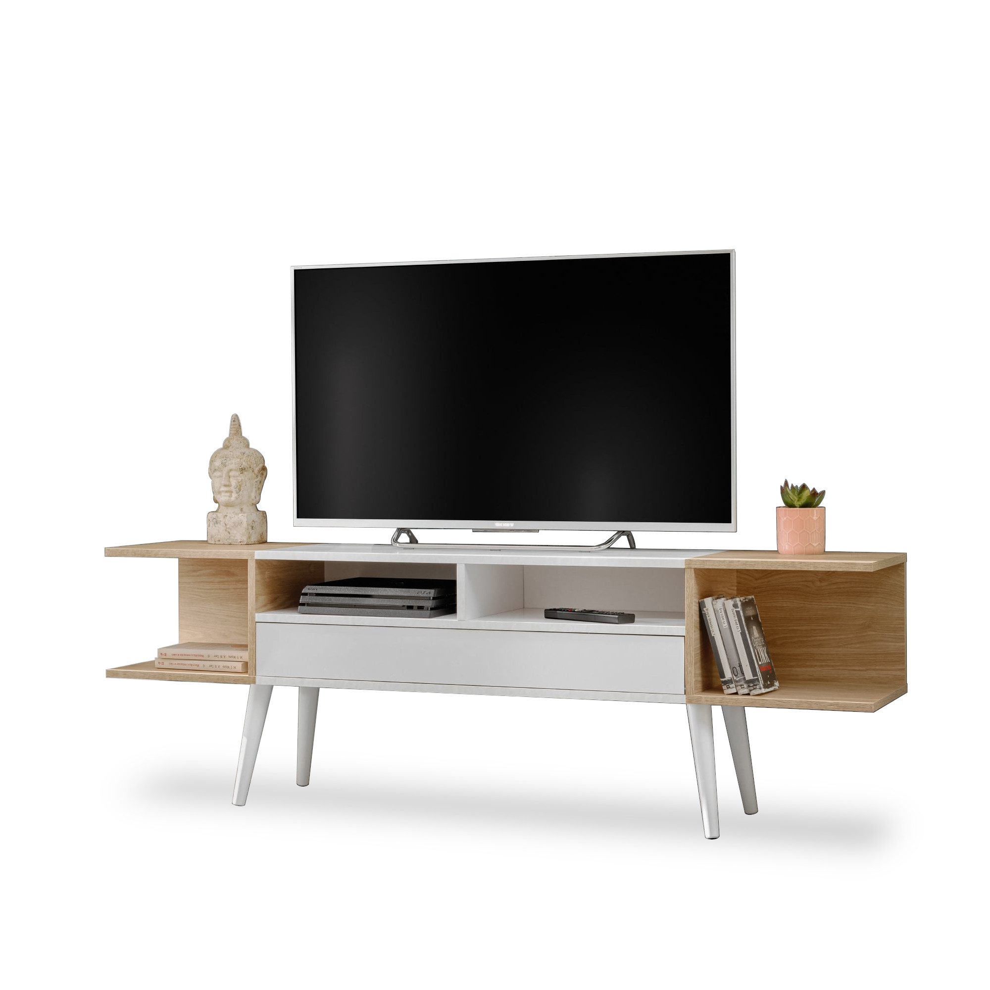Forio-rtv-cien2-3.jpg Forio TV cabinet, white oak - Image 1