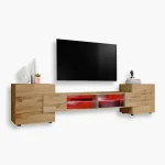 Merano TV Cabinet, Wotan/Wotan RGB LED Lighting