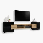 TV cabinet Merano, Wotan/Black