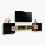 TV cabinet Merano, Wotan/Black