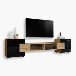 TV cabinet Merano, Wotan/Black