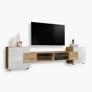 TV cabinet Merano, Wotan/White