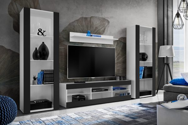 Tivoli Grande TV Furniture Set, Black/White - Image 2