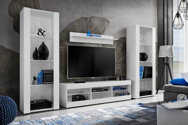 TV Furniture Set Tivoli Grande, Wotan/White - Image 2