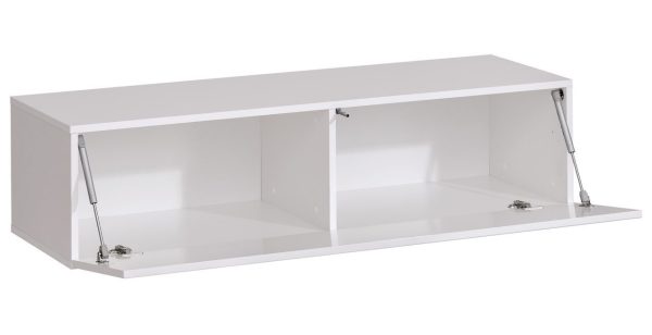 Wall-mounted TV cabinet Loreto, white/white - Image 4