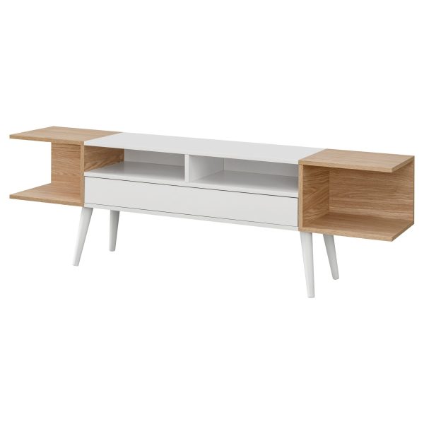 Forio TV cabinet, white oak - Image 4