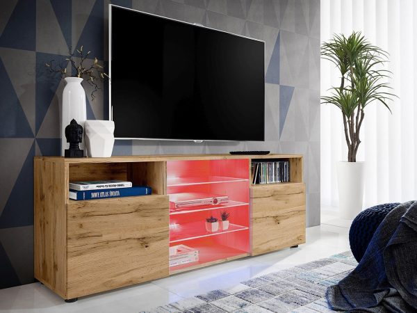 Urbino TV cabinet, Wotan/Wotan RGB LED lighting - Image 2