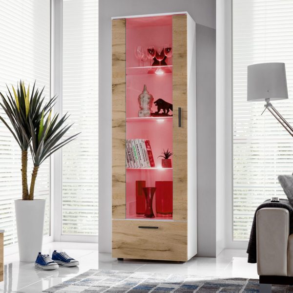 Alessandria Standing Cabinet, White/Wotan RGB LED Lighting - Image 2