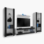 Tivoli Grande TV Furniture Set, Black/White
