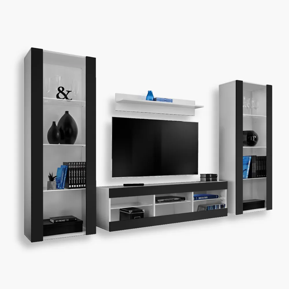 Tivoli-Grande-noLED-White-Black-3.webp Tivoli Grande TV Furniture Set, Black/White - Image 1