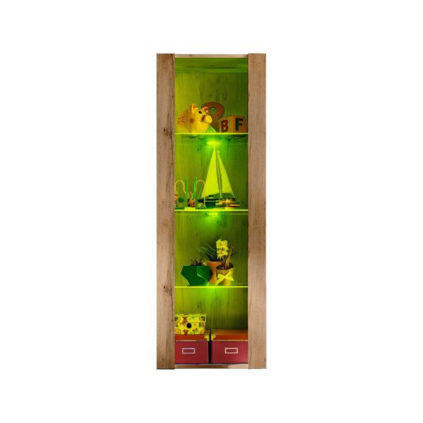 Tivoli Glass‑Shelf Cabinet, Wotan/Wotan RGB LED Lighting - Image 4