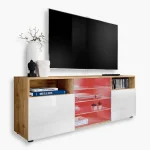 Urbino TV cabinet, white/wotan RGB LED lighting