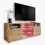 Urbino TV cabinet, Wotan/Wotan RGB LED lighting