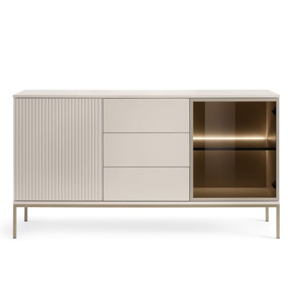 Laval KSZ154 – chest of drawers, cashmere with slats, width 154 cm, height 83 cm, depth 39 cm - Image 2