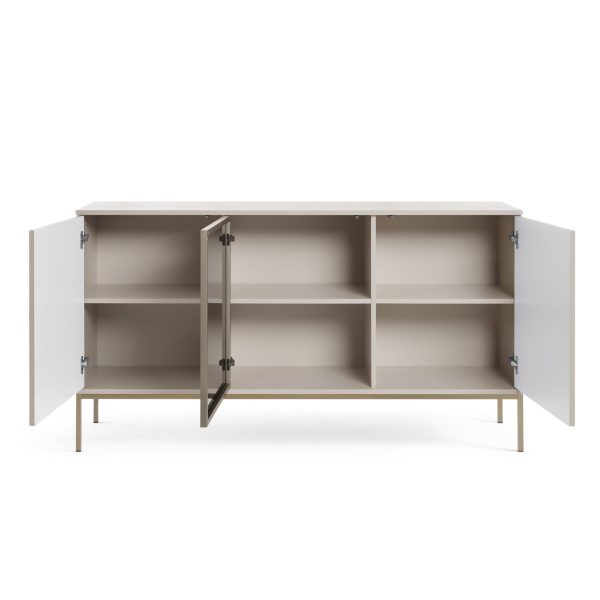 Laval K154 – chest of drawers, cashmere with slats, width 154 cm, height 83 cm, depth 39 cm - Image 4