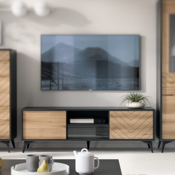 Jasper TV cabinet 154 cm – width 154 cm, height 56 cm, depth 39 cm - Image 5