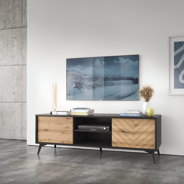 Jasper TV cabinet 154 cm – width 154 cm, height 56 cm, depth 39 cm - Image 3