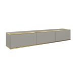Banff RTV175 – TV cabinet, grey smooth front, oak artisan, width 175 cm, height 30 cm, depth 32 cm