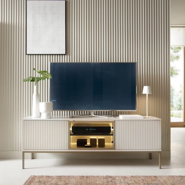 Laval RTV154 – TV cabinet, cashmere, width 154 cm, height 56 cm, depth 39 cm - Image 3