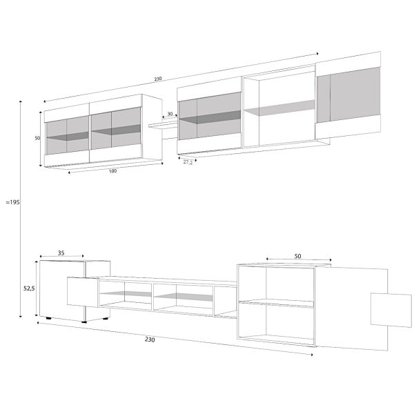 Foggia Furniture Set, Wotan/Wotan - Image 3