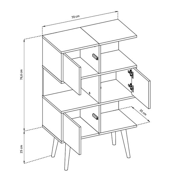 Forio Chest of drawers, white oak - Image 3