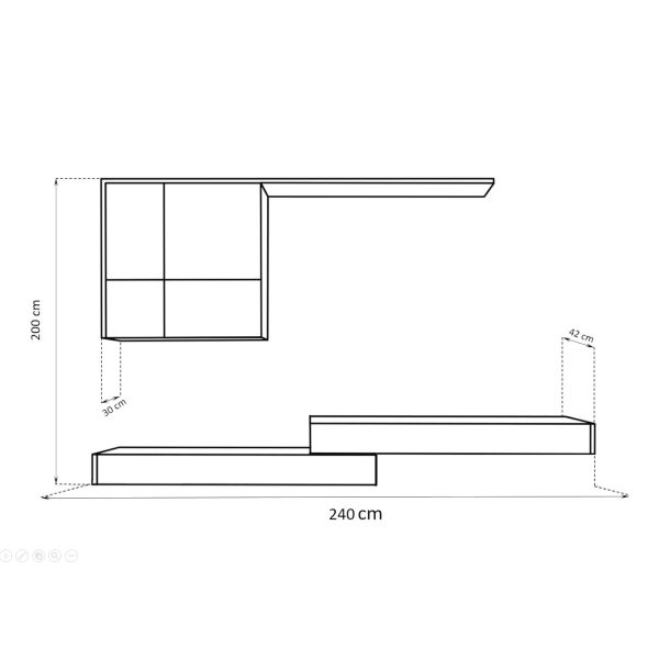 TV Furniture Set for the Living Room Imola Medio - Image 3