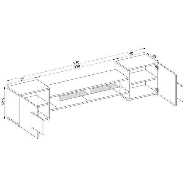 TV cabinet Merano, Wotan/Wotan - Image 3
