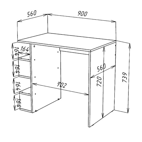 SOLA Desk,-,White,120x73x59 cm - Image 3