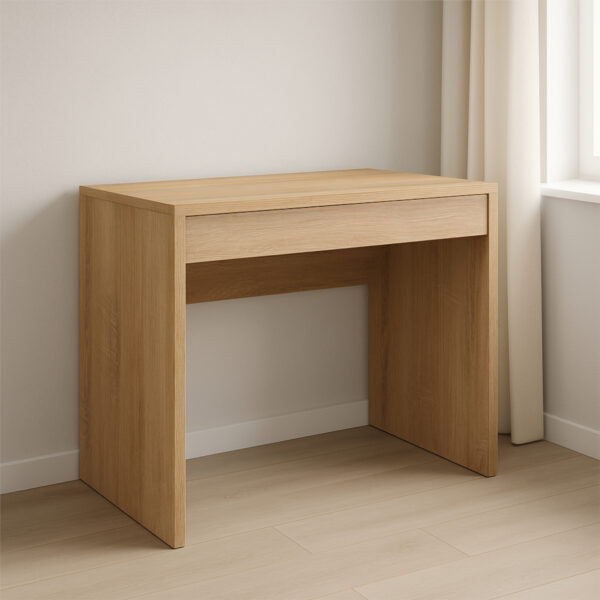 FORDE Desk,With Drawer,Sonoma Oak,75x75x50 cm - Image 6