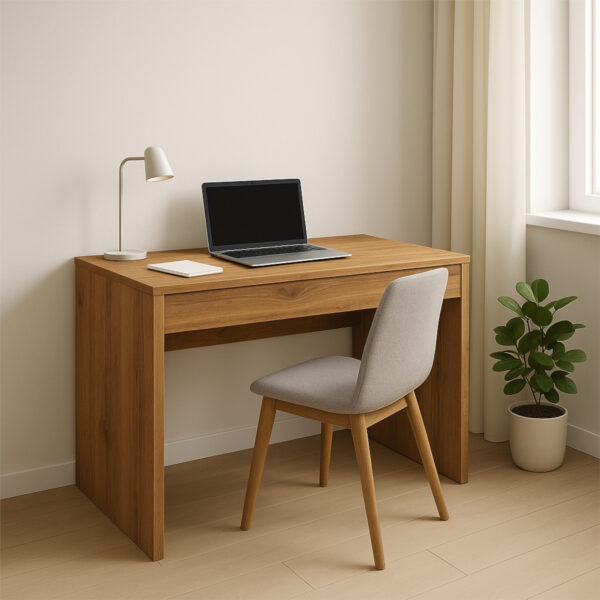 FORDE Desk,With Drawer,Wotan Oak,75x75x50 cm - Image 2