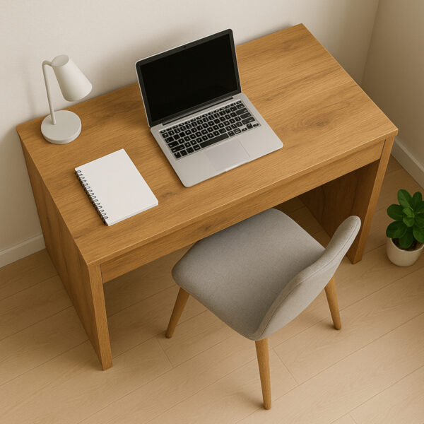 FORDE Desk,With Drawer,Wotan Oak,75x75x50 cm - Image 6