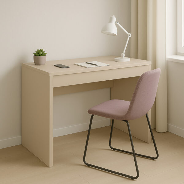 FORDE Desk,With Drawer,Cashmere,75x75x50 cm - Image 2