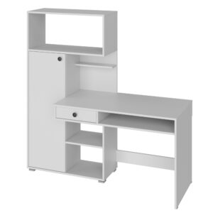 KLEPP Desk,With Drawer,White,150x149x92 cm