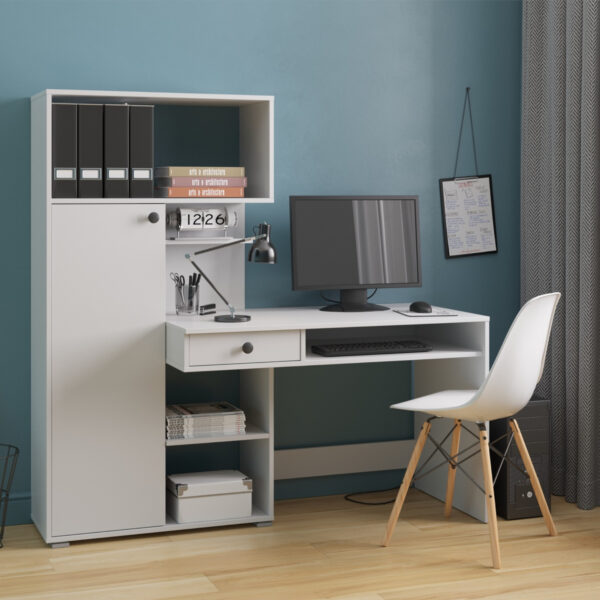KLEPP Desk,With Drawer,White,150x149x92 cm - Image 2