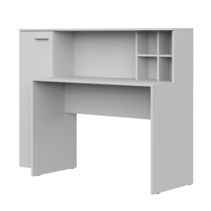 FAUSKE Desk,"Spacious, With Cabinet",White,153x116x54 cm