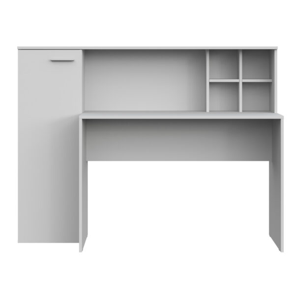 FAUSKE Desk,"Spacious, With Cabinet",White,153x116x54 cm - Image 5