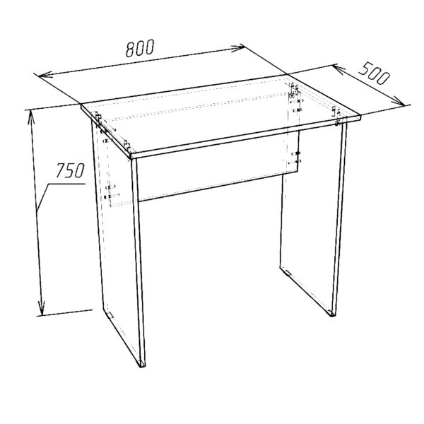 ULVIK Desk,Simple,White,80x75x50 cm - Image 3